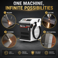 Machine de soudage au laser à fibre portative refroidie par eau 1500W 2000W 3000W pour l'acier inoxydable, l'aluminium et les métaux