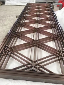 Retro-style Art Deco Stainless Steel Waterproof Decorative Room Dividers <strong>Screen</strong> Partition - Product Image 6
