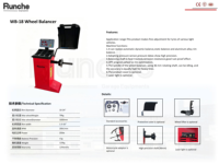 Machine à monter et équilibrer les pneus Runche FC-3018 220V, combo démonte-pneus et équilibreuse de roues certifié CE pour ateliers de pneus mobiles