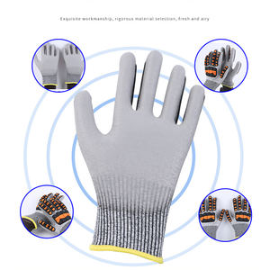 Guantes absorbentes de TPR para minería de aceite, <span class=keywords><strong>PU</strong></span>, anticortes, anticolisión, antiexprimibles, de impacto, para minería de carbón y minería - Product Image 4