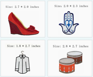 Kain perca bordir putri perca pembantu laut pirang lebar 1.7 inci untuk lencana/sulaman jahit/Kit bromerie karet - Product Image 4