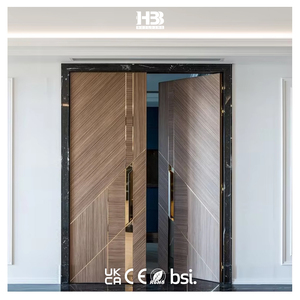 <span class=keywords><strong>Porte</strong></span> Interne Personalizzate per <span class=keywords><strong>Casa</strong></span> Moderna, Design a Doppia Anta per Soggiorno, Porta in Legno Massello - Product Image 2