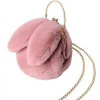 Vente chaude Mode d'hiver Sacs à bandoulière créatifs personnalisés en fausse fourrure avec pompon