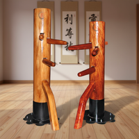 Mannequin en bois fait main pour le Wing Chun, technique de Kung Fu polie, matériau naturel