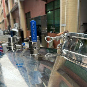 Tanque de Almacenamiento Vertical de Acero Inoxidable de Venta Directa de Fábrica, 50-1000L, con Agitador para Detergente en Polvo, Productos Químicos, Calentamiento, SUS304/316 - Product Image 5