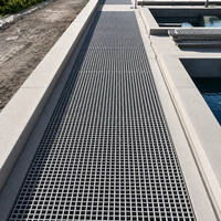 Marchepieds en FRP anti-âge avec surface texturée, résistants aux UV, pour plateformes et passerelles d'usines chimiques