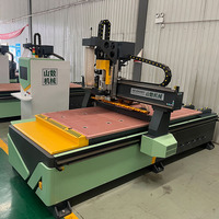Centre de traitement CNC ATC pour le travail du bois, machine de découpe, de sculpture et de fraisage pour portes d'armoires, équipement complet pour la fabrication de meubles sur mesure