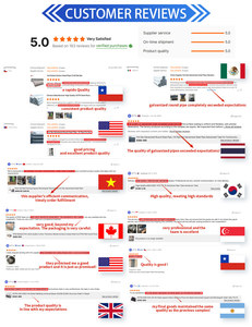 מטבל חם מגולוון צינור פלדה צינור צינור מגולוון צינור פלדה מגולוון לבנייה במלאי - Product Image 6