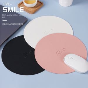 Alfombrilla <span class=keywords><strong>de</strong></span> ratón Dianshang, nueva, <span class=keywords><strong>de</strong></span> doble cara, resistente a la suciedad, <span class=keywords><strong>de</strong></span> color sólido, para oficina, <span class=keywords><strong>de</strong></span> cuero grueso, impermeable, 21 cm <span class=keywords><strong>de</strong></span> diámetro - Product Image 5