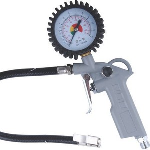 Dingyi Tire Pressure Gauge Gun 0-220 Psi High Accuracy Aluminum With Rubber Hose For Car Tire Inflation - Product Image 2