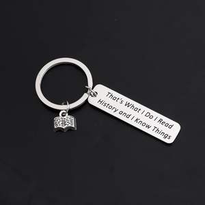 Libros de lectura de nuevo estilo Jinzhu2, llavero de acero inoxidable, regalo entusiasta, <span class=keywords><strong>colgante</strong></span> de mochila para estudiantes - Product Image 5