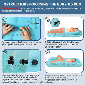 Bain pour personnes âgées dans le lit, lit de lavage <span class=keywords><strong>gonflable</strong></span> pour personnes handicapées - Product Image 6