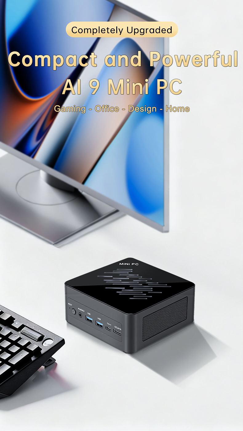 ミニPC（Topton） Topton Mini PC Gamer Ryzen 12-Core, Windows 11, AMD Radeon, SSD