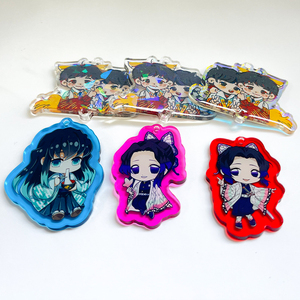 Móc Khóa Acrylic Biểu Tượng Tùy Chỉnh Móc Chìa Khóa Anime Ba Chiều Cá Tính In Hình Lấp Lánh Hình Ảnh Mặt Dây Chuyền Hoạt Hình - Product Image 4