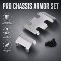 Nouvelle plaque de protection de châssis en acier inoxydable 1/24, plaque de protection contre les chocs, protection pour voiture RC, accessoires de rechange