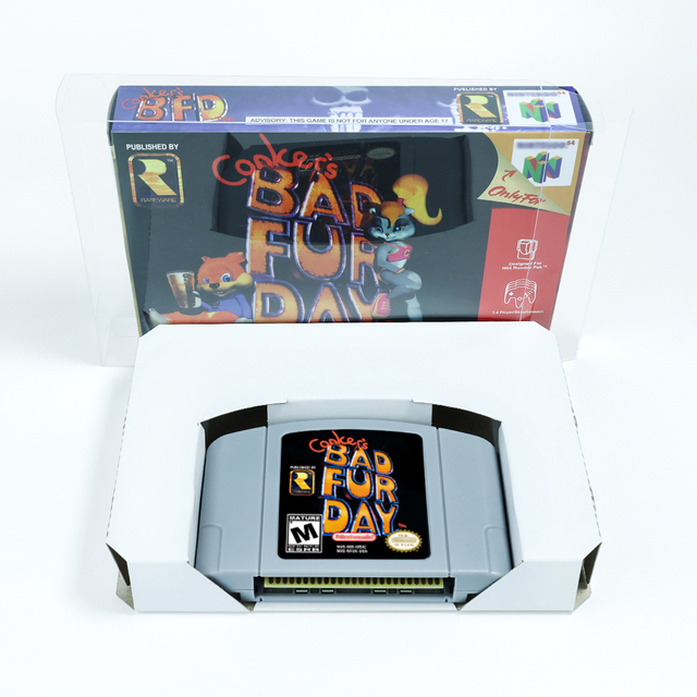 Retro Hot Sellers N64 Games Conker's Bad Fur Day Game Card PAL Version or NTSC Version