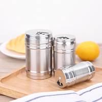 Yolecen gros en acier inoxydable métal BBQ assaisonnement pot épices poivre chili poudre conteneur porte-cure-dents bouteille de Condiment