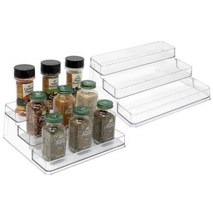 Multifunction Save Space Transparent <b>Storage</b> Rack <b>Kitchen</b> Modern <b>Storage</b> Rack Clear Spice Rack - Product Image 2