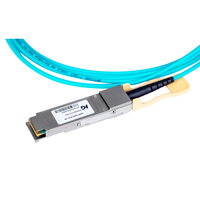 Câble Optique Actif (AOC) 400G QSFP112 pour Réseau d'Entreprise Durable, Centre de Données de Nouvelle Génération 5G et Construction de Centres de Données