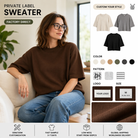 Pull en laine à col montant pour femme, couleur unie, tricoté pour l'hiver, idéal pour la superposition