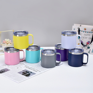 Gobelet isotherme en acier inoxydable à double paroi de 14 oz avec logo personnalisé, avec poignée pour <span class=keywords><strong>le</strong></span> <span class=keywords><strong>camping</strong></span> et les voyages, matériau en verre - Product Image 3