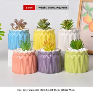 99 Design <span class=keywords><strong>Pot</strong></span> de fleur en céramique moderne et durable Petit <span class=keywords><strong>pot</strong></span> de plantes colorées respirantes émaillées pour plantes succulentes et orchidées - Product Image 4