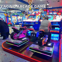 Arcade Racing Car & Motorcycle Speed Simulator Console de jeu vidéo à pièces 220V Langue anglaise avec garantie 1 an