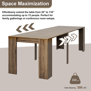<span class=keywords><strong>Table</strong></span> à manger pliante multifonctionnelle en bois de haute qualité <span class=keywords><strong>pour</strong></span> restaurant et salon - Product Image 4