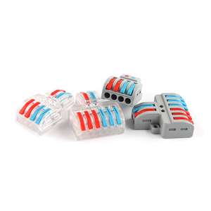 SPL <b>Quick</b> Wiring Cable <b>Connector</b> Butt Terminal Connectors 2 in 4 Out Lever Nut Wire Connectors - Product Image 5