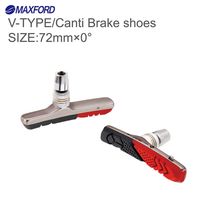 MAXFORD 72mm Réflecteur Vélo Silencieux Plaquettes De Frein Vélo V Support De Frein Plaquettes Chaussures Blocs Caoutchouc Pad Vélo Chaussures De Frein