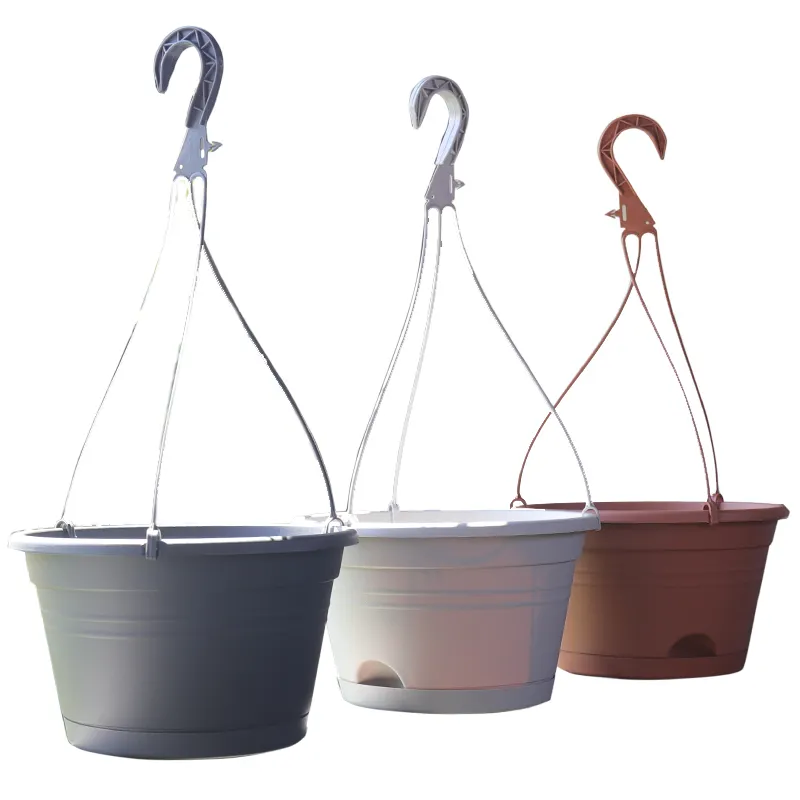 Holon hanging pot outdoor hanging green radish lazy self-absorbent spider plant pot with hook