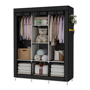 Estante de almacenamiento de tela plegable moderno, estantes de <span class=keywords><strong>armario</strong></span> para ropa, dormitorio, muebles para el hogar - Product Image 3