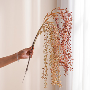 Fruta Artificial Colgante de Fábrica, Seca y de Color, con Alambre de Plástico, Decoración Ornamental para el Hogar, Arreglos Florales Colgantes de Pared - Product Image 1