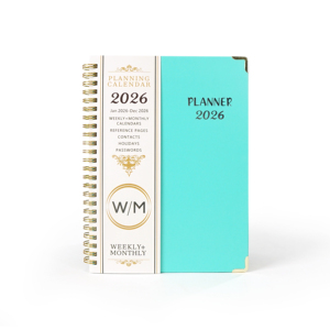 Planificador <span class=keywords><strong>semanal</strong></span> mensual personalizado 2026, A5 logotipo impreso, diario de bienestar, Agenda diaria, objetivos de positividad, cuaderno para estudiantes escolares - Product Image 2