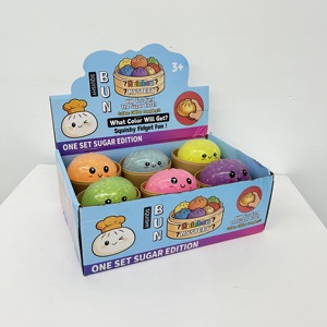 Jouet Squishy Bao Bun Lumineux et Pailleté pour Halloween, Doux à Presser, Anti-stress, Boîte Mystère avec Cuiseur Vapeur - Entrepôt USA - Product Image 3