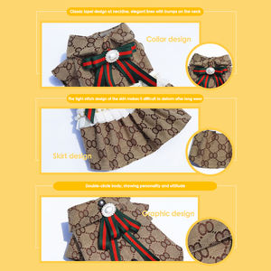 Pakaian Natal hewan peliharaan Musim Dingin, Gaun anjing peliharaan desain klasik, pakaian musim dingin hangat mewah - Product Image 5