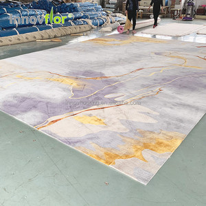 100% Cừu Len Sinh Thái Thân Thiện Tay Chần Sợi Vòng Vòng Cảm Thấy Bóng Thảm - Product Image 5