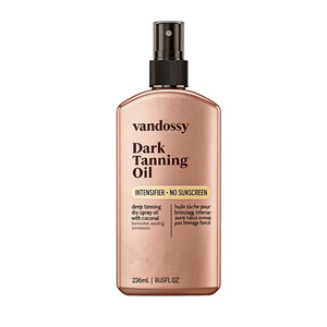 VANDOSSY Aceite Bronceador Oscuro <span class=keywords><strong>Intensificador</strong></span> Sin Protector Solar <span class=keywords><strong>Bronceado</strong></span> Rápido y Profundo en Spray Seco No Grasoso Fórmula Limpia 236ml - Product Image 3