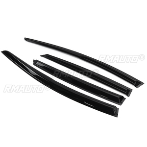 4 Pcs Black Tinted Car Side <b>Window</b> Visor Guard <b>Vent</b> Rain Guard Cover Trim Protection Awning Shelter for FORD for FOCUS 2009-2018 - Product Image 4