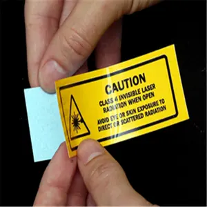 警告电围栏贴纸乙烯基模切贴纸危险可拆卸贴纸