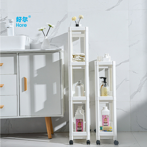 <span class=keywords><strong>Étagère</strong></span> de rangement <span class=keywords><strong>étroite</strong></span> pour la maison avec porte Artefacts en plastique multicouche Stockage d'atterrissage Salle de bain Gap Porte derrière l'unité de stockage - Product Image 2