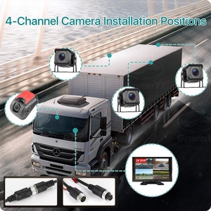 GreenYi Moniteur enregistreur DVR 4 canaux AHD 10 pouces, écran IPS, prise en charge 2K/4K, lecture vidéo en écran partagé pour <span class=keywords><strong>camion</strong></span> et véhicule - Product Image 3