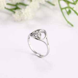 Yoga indio Om anillos de dedo de acero inoxidable Mandala gótico talismán amuleto Casual anillo joyería regalo para Mujeres Niñas Mujer - Product Image 2