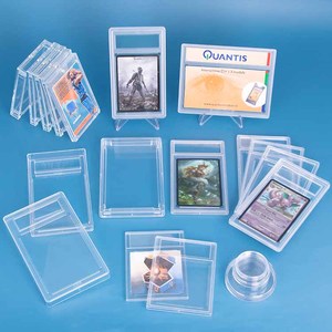 Hộp trưng bày thẻ bài thể thao nhựa SUNSHING 35PT 55PT, chất liệu acrylic, tự đóng, dành cho thẻ bài <span class=keywords><strong>Pokemon</strong></span>, YuGiOh - Product Image 6