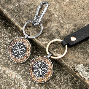 Porte-clés Viking Nordique en Acier Inoxydable avec Pendentif Flocon de Neige, Bijou Culturel Unisexe de Collection, Idéal pour le Quotidien et comme Cadeau - Product Image 1