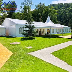 100 Orang 200 Tempat Duduk 300 Tamu 500 Orang 15X30M Pesta Tenda Acara Pernikahan untuk Acara Pesta Pernikahan