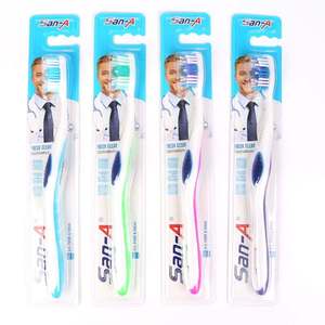 <span class=keywords><strong>Brosse</strong></span> à dents manuelle à poils moyens ultra doux, soins bucco-dentaires pour adultes, nettoyage en douceur, hygiène dentaire, ergonomique, indispensable à la maison - Product Image 1