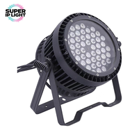 Projecteur LED PAR silencieux sans ventilateur IP65 en aluminium 180W 54x3W RGBW pour éclairage de scène DMX, événements extérieurs, mariages et concerts