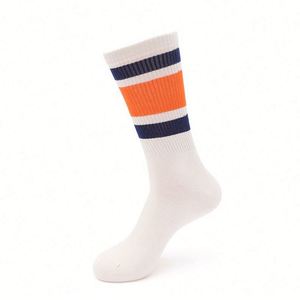Calzini Sportivi a Mezza Gamba a Righe per <span class=keywords><strong>Uomo</strong></span> e Donna, Antibatterici, Deodoranti e Traspiranti, con Colori a Contrasto, Stile Retrò - Product Image 6