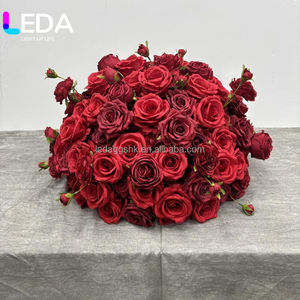 LEDA Popular Selling 60Cm And 70Cm <b>Flower</b> Ball Artificial <b>Red</b> <b>Rose</b> <b>Flower</b> Ball - Product Image 2